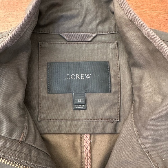 J. Crew Downtown Field Jacket, Medium, dark olive/mossy brown; excellent cond’n - Picture 3 of 4